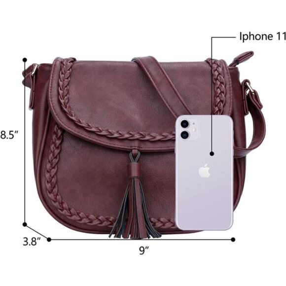 Casual Flap Saddle Crossbody Bags for Women Purses and Handbags - Picture 6 of 8